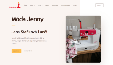 Tvorba webových stránek - Móda Jenny