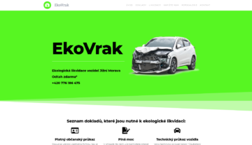 Webové stránky - EkoVrak